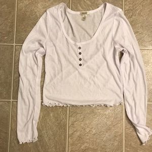 Long sleeve crop top